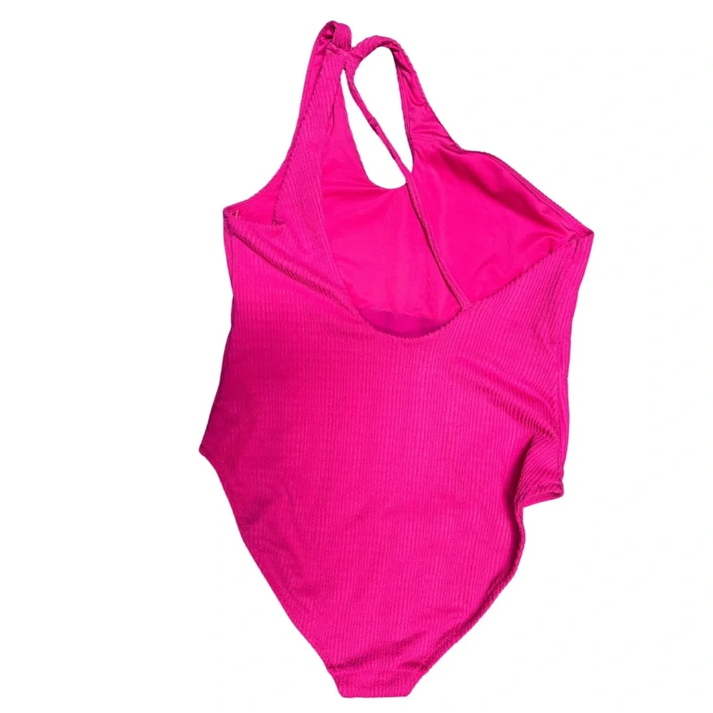 Old Navy One Shoulder Textured Bathing Suit sz XLG